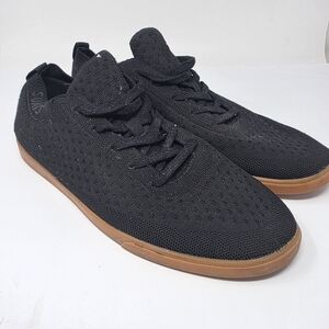Suavs The Zilker Black Gum Lace-up Sneakers Shoes Low Top Men Sz 12